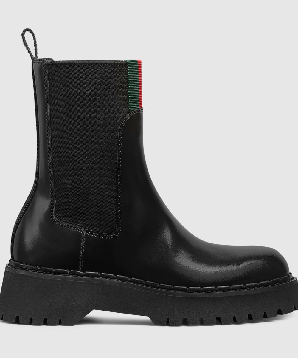 GUCCi Women's boot with Web 001