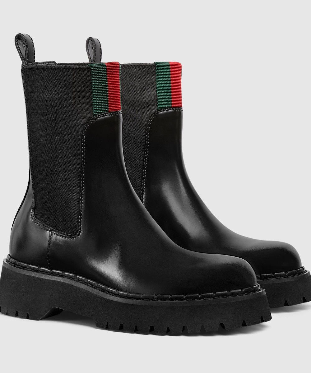 GUCCi Women's boot with Web 001